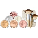 EVERYDAY KIT (BEIGE) Full Size Mineral Makeup Set Matte Foundation Bare Face Sheer Powder Cover