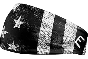 ELITE ATHLETIC GEAR 40+ Designs! Unisex Headband/Sweatband. Best for Sports, Fitness, Working Out, Yoga. Tapered Design