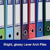 Oxford Premium A4 Lever Arch File Purple Single Folder Heavy Duty 70mm Spine view 3