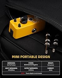 LEKATO Compressor Pedal, Yellow Comp Mini Portable