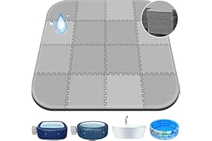 OYRLIZE 85 * 85 Inch Hot Tub Mat,Inflatable Hot Tub Accessories，Extra Thick Large Hot Tub Eva Foam Pad Padding Foundation for Outdoor Indoor,Portable Spa Pool Accessories Ground Base Flooring Mat Protector