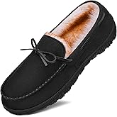 MIXIN Mens Slippers Indoor Outdoor Memory Foam House Shoes Anti-Slip Moccasins Slippers for Men