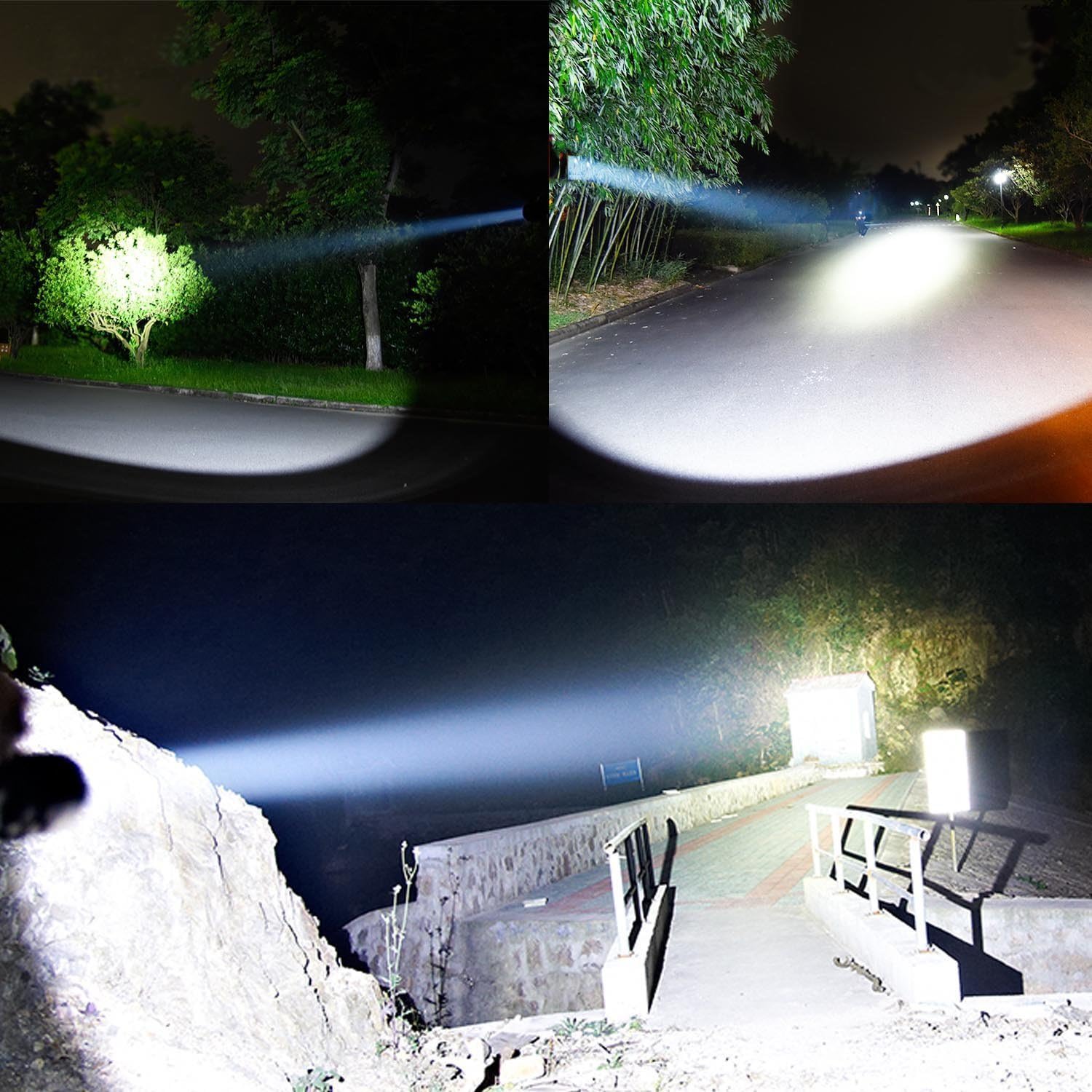 ODEAR Super Bright LED Rechargeable Headlamp Flashlight Torch HeadLamp for Mining Camping Hiking Fishing: Sports & Outdoors