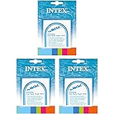 INTEX Wet Set Adhesive Vinyl Plastic Swimming Pool Tube Repair Patch 18 Pack Kit