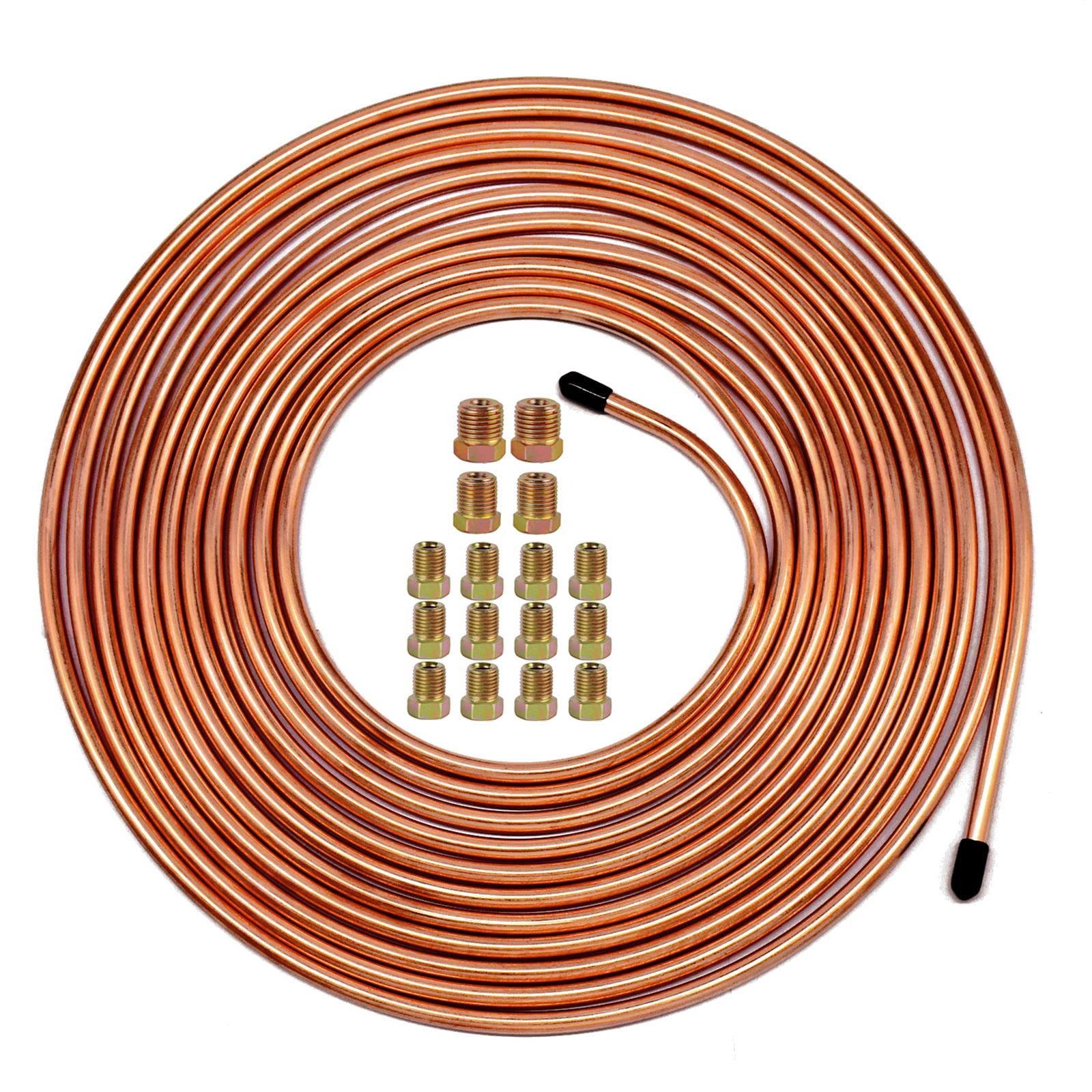 Photo 1 of **please see the second photo***MuHize 1/4 Brake Line - Upgraded 25 Ft. Brake Line Kit(2025 New), 1/4 Flexible Copper Coated Brake Line Tube Roll(Includes 16 Inverted Flare Fittings)