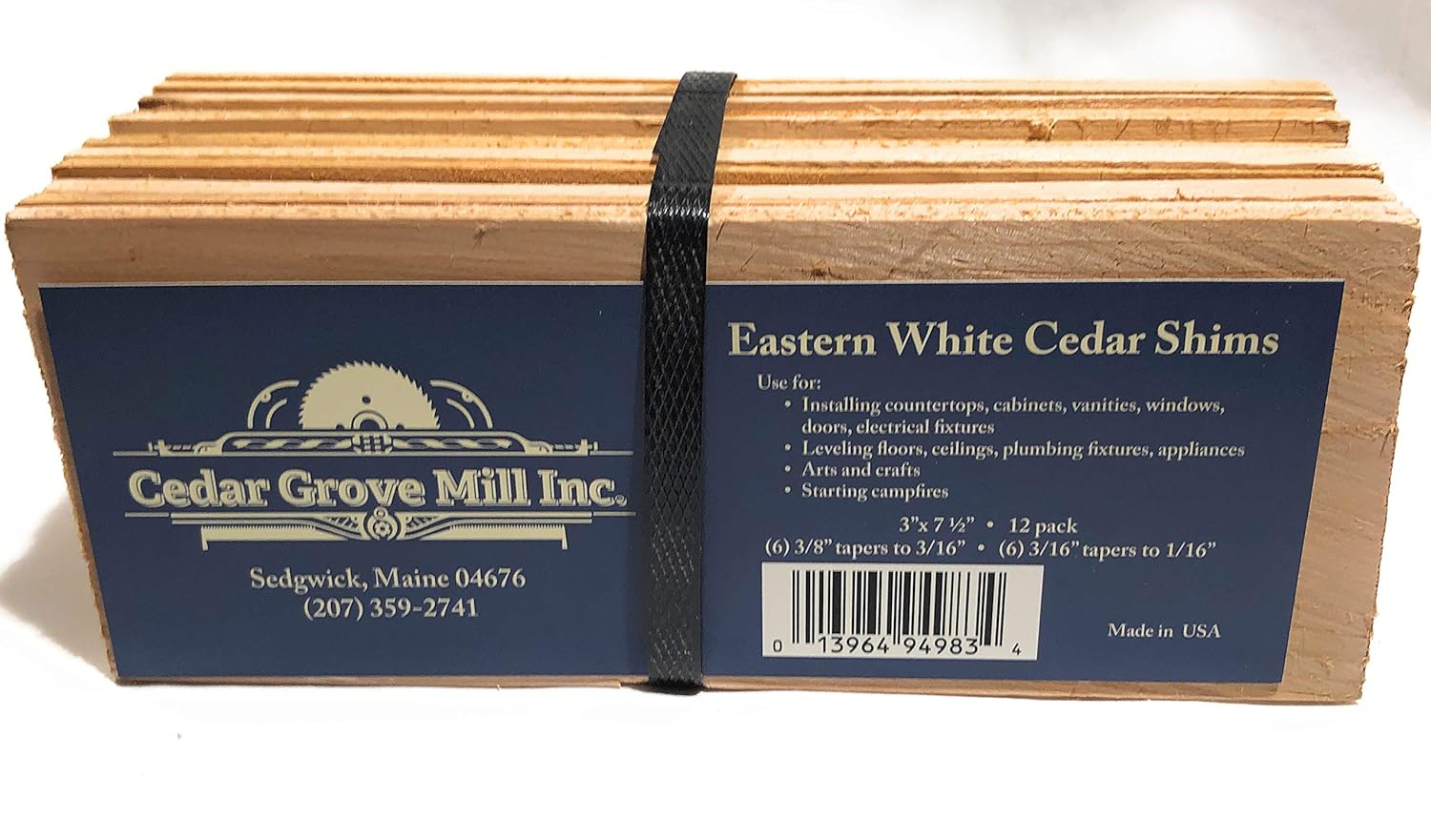 Cedar Grove Mill 12 Pack Cedar Wood Shims 7 1 2 X 3