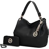 MKF Collection Hobo Bag for Women & Wristlet Wallet, Vegan Leather Handbag Set Shoulder bag Travel Purse by Mia K