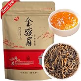 XIXICHA Golden Monkey Tea Chinese Black Tea Loose Leaf Chinese Tea Jin Jun Mei Yunnan Black Jinjunmei Whole Buds 中国茶 金骏眉 5.3oz/150g