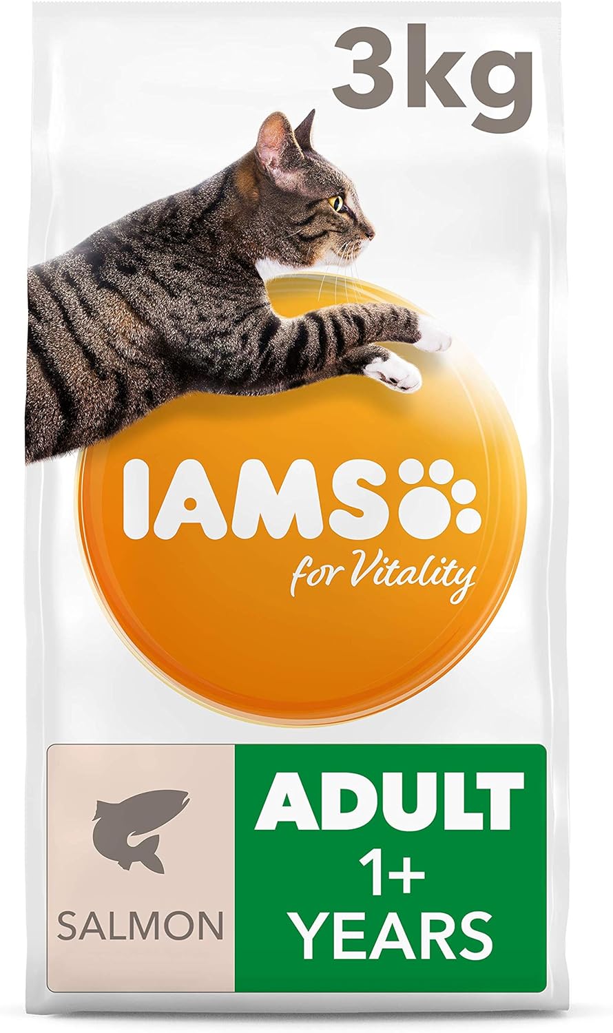 Iams Croquette au Saumon pour Chat Adulte 3 kg Amazon.fr Animalerie