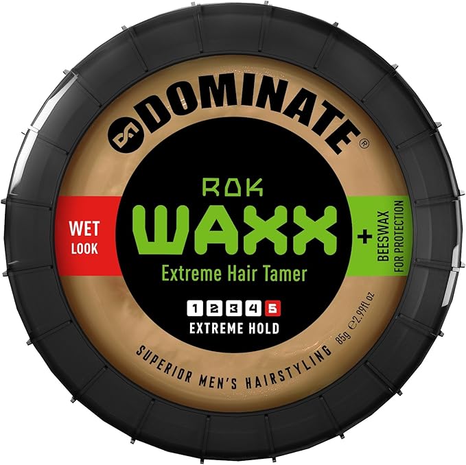 Dominate Rok Waxx Hair Styling Wax With Beeswax, Salon Series, Extreme