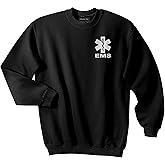Smart People Clothing EMS Crewneck Sweatshirt with Reflective Logo Both Front and Back