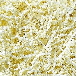 MARSROAM Beige Crinkle Cut Paper Shred 1 LB Gift