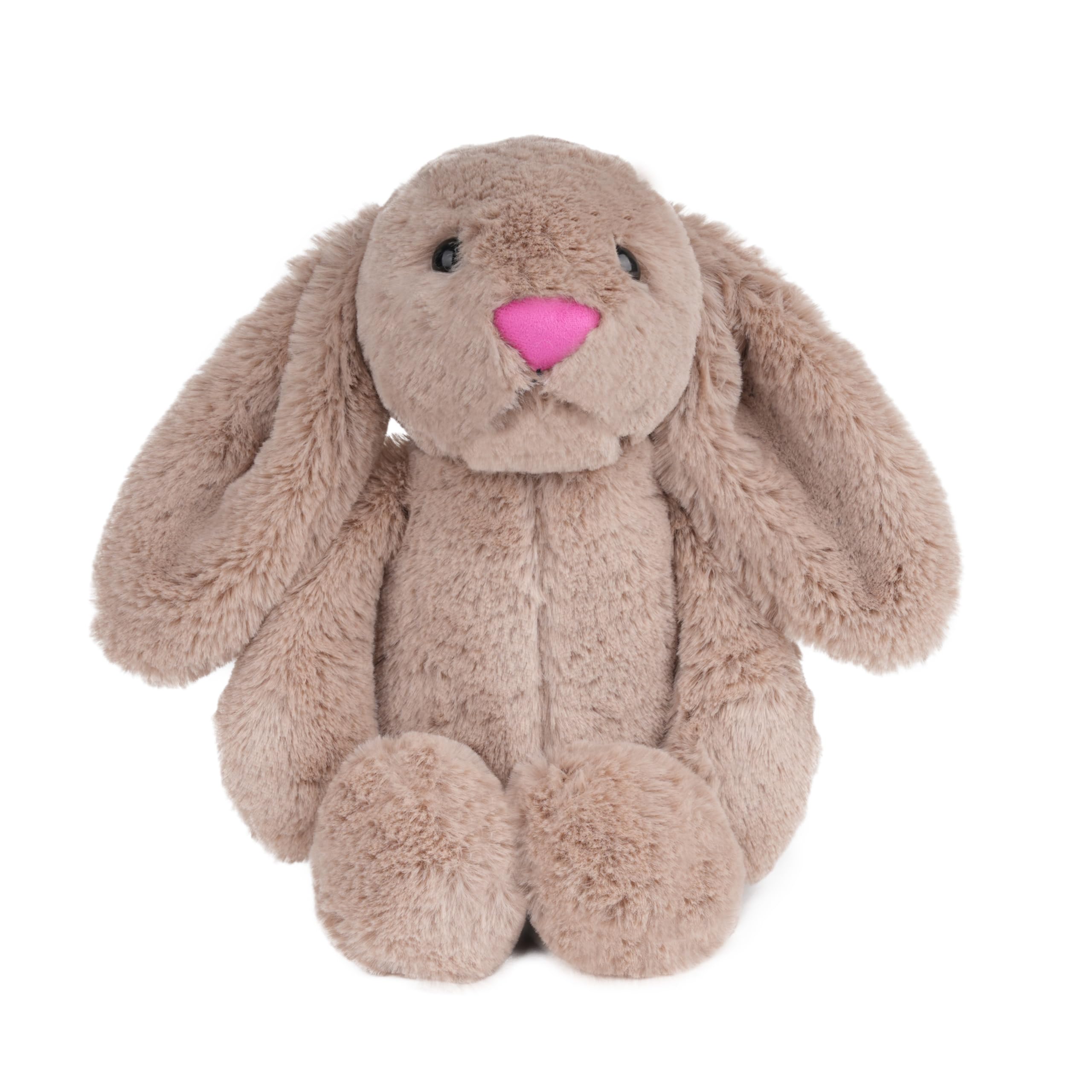 shiguangji Bunny Stuffed Animal Plush Toy 11.8 in, Soft Rabbit Plush for Babies and Toddlers, Cuddly Bunny Toy for Nursery Decor and Easter Gift (Brown)