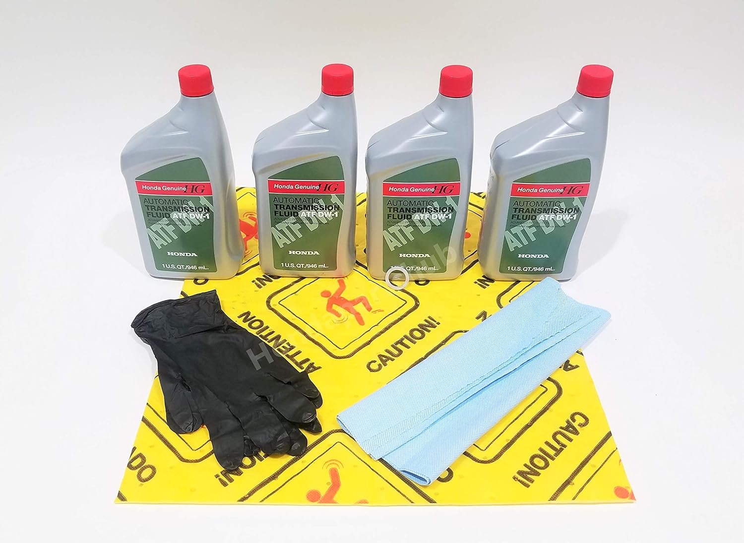 Amazon Com Honda Genuine Atf Dw 1 Transmission Fluid Change Kit 4 U S Qt 946ml W Drain Plug Washer Automotive