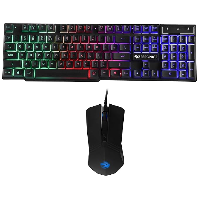Amazon.in Buy Zebronics ZebFighter Gaming Keyboard and Mouse Combo