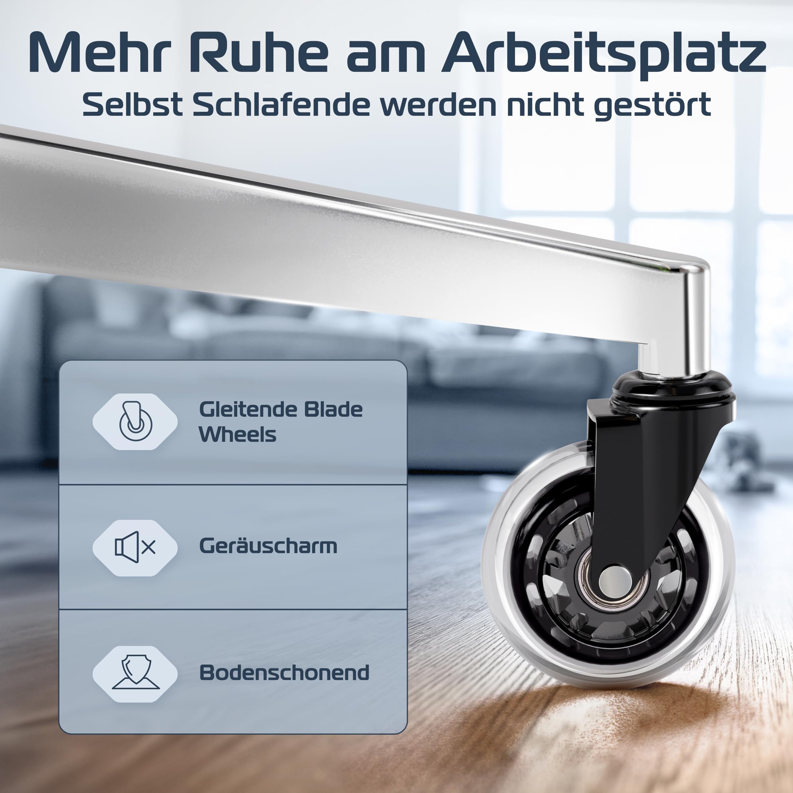 CLOUVOU SmartSeat Bürostuhl Ergonomisch [TESTSIEGER] Schreibtischstuhl 100% individuell einstellbar | Büro Stuhl & Gaming Stuhl | Computerstuhl Home Office Chair Ergonomic | Drehstuhl 150 kg 6