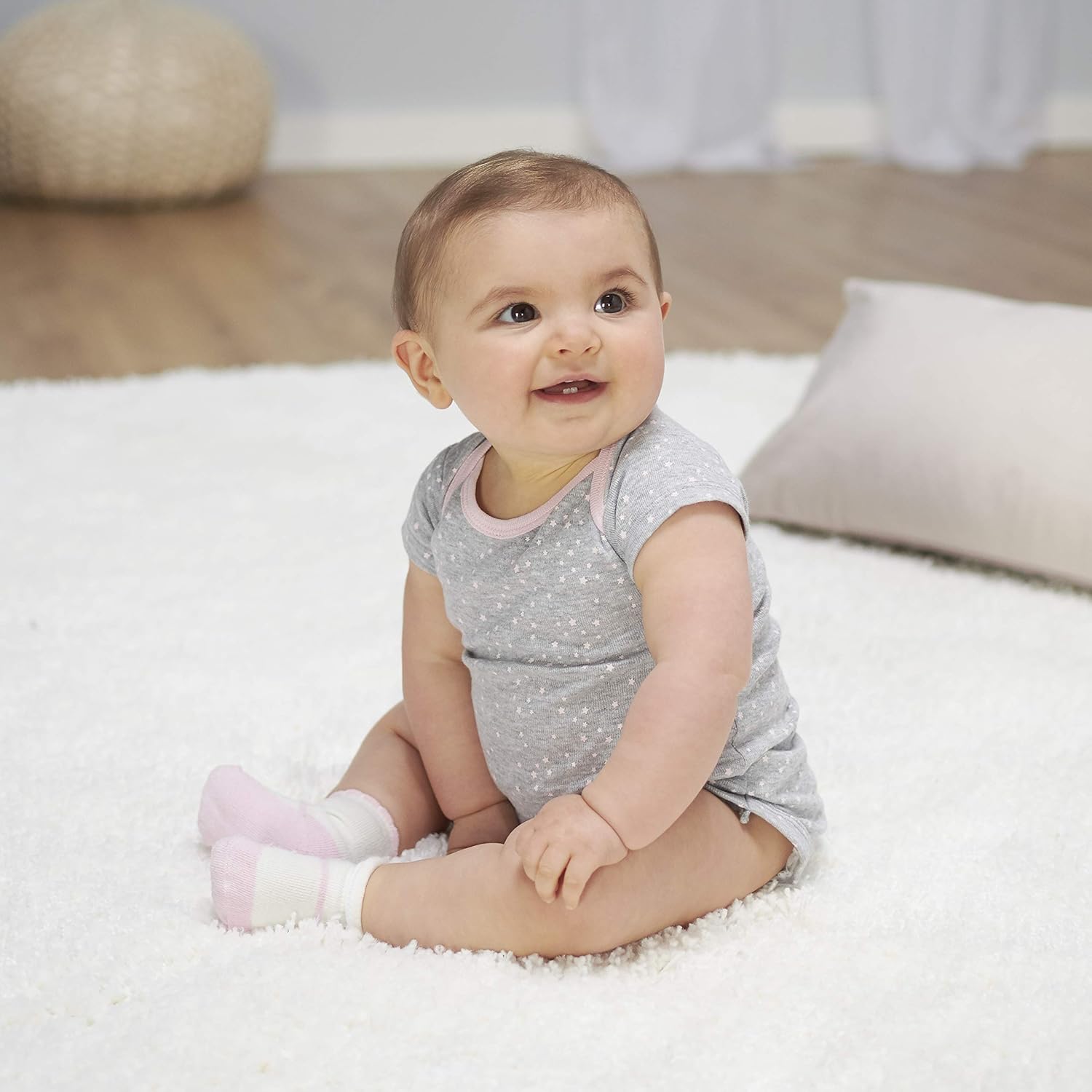Gerber Baby Girls' 5-Pack Variety Onesies Bodysuits: Clothing
