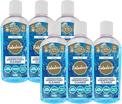 Fabulosa 4 in 1 Multi-Purpose Disinfectant Intense Blue 220ml 6 Pack