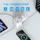 BEVA 20W USB-C Fast Charging 7-in-1 Extension Lead Cube 1.5M White view 3