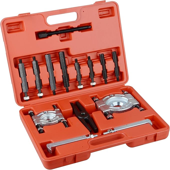 DAYUAN 14pcs 5 ton Capacity Bearing Separator Puller Set 2" and 3" Splitters Remove Bearings Kit