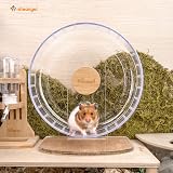 Niteangel Super Silent 10-Inch Hamster Wheel Adjustable Stand Medium Transparent view 4