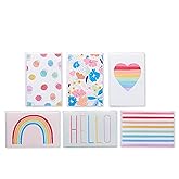 American Greetings Blank Cards with White Envelopes for All Occasions, Rainbow Designs (48-Count)