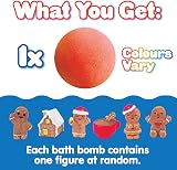 ZIMPLI Christmas Surprise Bath Bomb Gingerbread Toy 100g Large Bath Bomb view 3
