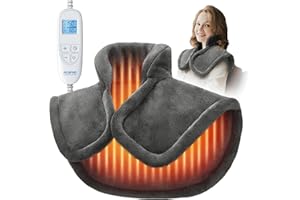 RENPHO Neck Heat Wrap, Mothers Day Gifts for Women Men Mom Dad Her Him, Edge Weighted, ETL Certified, 21"x23" Gray