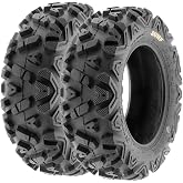 Set of 2 SunF A033 Power.I AT 22x7-12 ATV UTV Off-Road Tires All-Terrain, 6 Ply Tubeless
