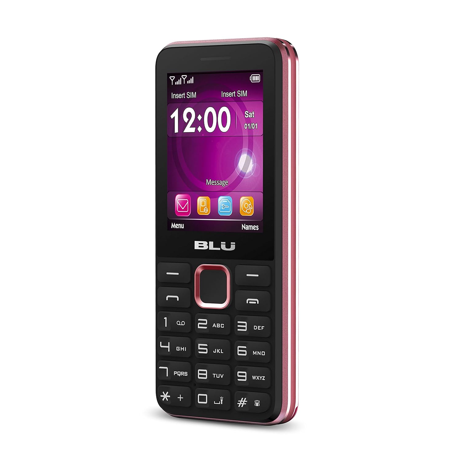 Amazon.com: BLU Tank 3 - GSM Unlocked Dual Sim Cell phone with 1,900 mAh  Battery -Pink: Cell Phones & Accessories