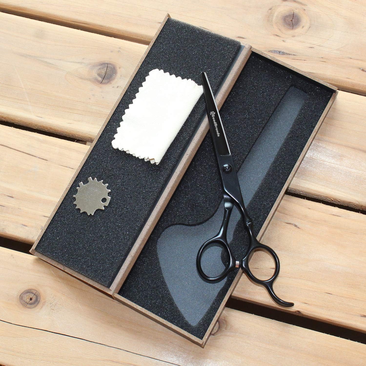 Hair cutting scissors - Professional Shears for Women, Men & Kids - Designed by GoodBrands - Salon,Home Use,Barber,Hairdresser,Stylist - Beard trimming tool, 6" Japanese Stainless Steel Razor Edge Pro: Home Improvement