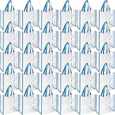 Eccliy 30 Pack 12x12x6 Inch Clear Tote Bag Stadium Approved Bulk Plastic Beach Tote Gift Bag with Handle for Gym Sports | 30 Pack, 12x12x6 Inch, Stadium Approved, Bulk, Tote Gift Bag, with Handle