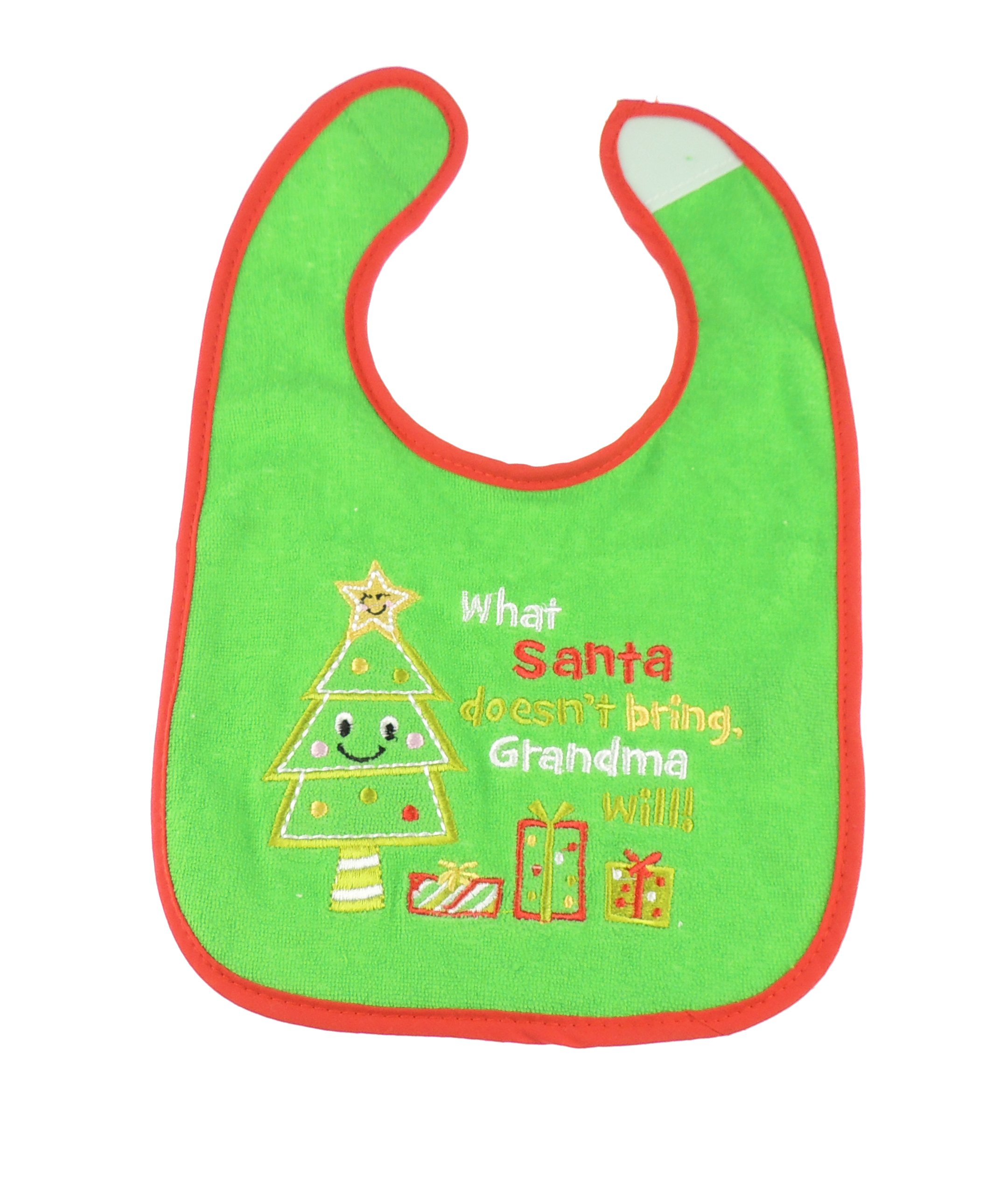 Glamour Girlz Cute Unisex Baby Girls Boys Babies Newborn 3 6 9 Months Essentials Infant Childrens Kids Everyday Feeding Weaning Teething Bandana Burp Cloth Dribble Bib (Green Grandma)