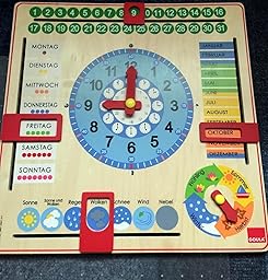 Jumbo D51309 - Kalender-Uhr: Amazon.de: Spielzeug
