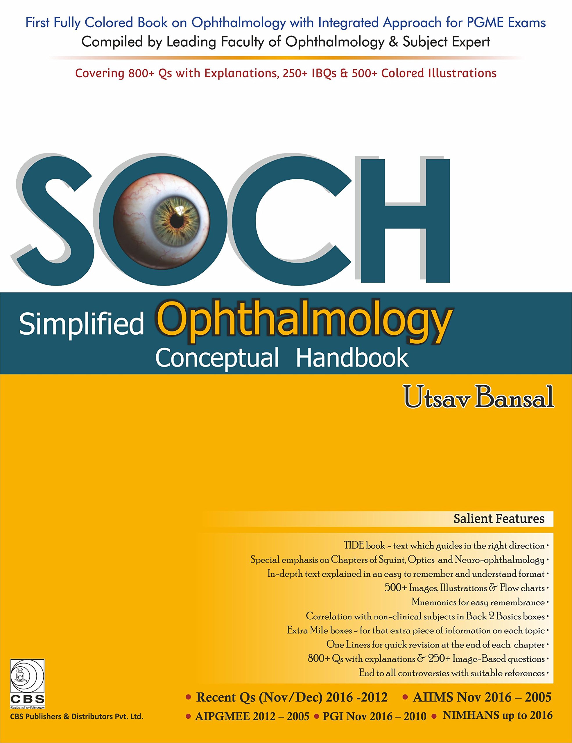 Buy Soch Simplified Ophthalmology Conceptual Handbook Pb 2017 Book Online At Low Prices In India Soch Simplified Ophthalmology Conceptual Handbook Pb 2017 Reviews Ratings Amazon In