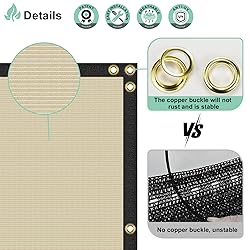 SunnyRoyal 8' x 76' Beige Privacy Fence Screen