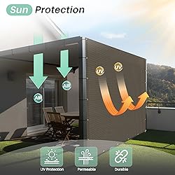 SunnyRoyal 20'x21' Sun Shade Sail Straight Edge