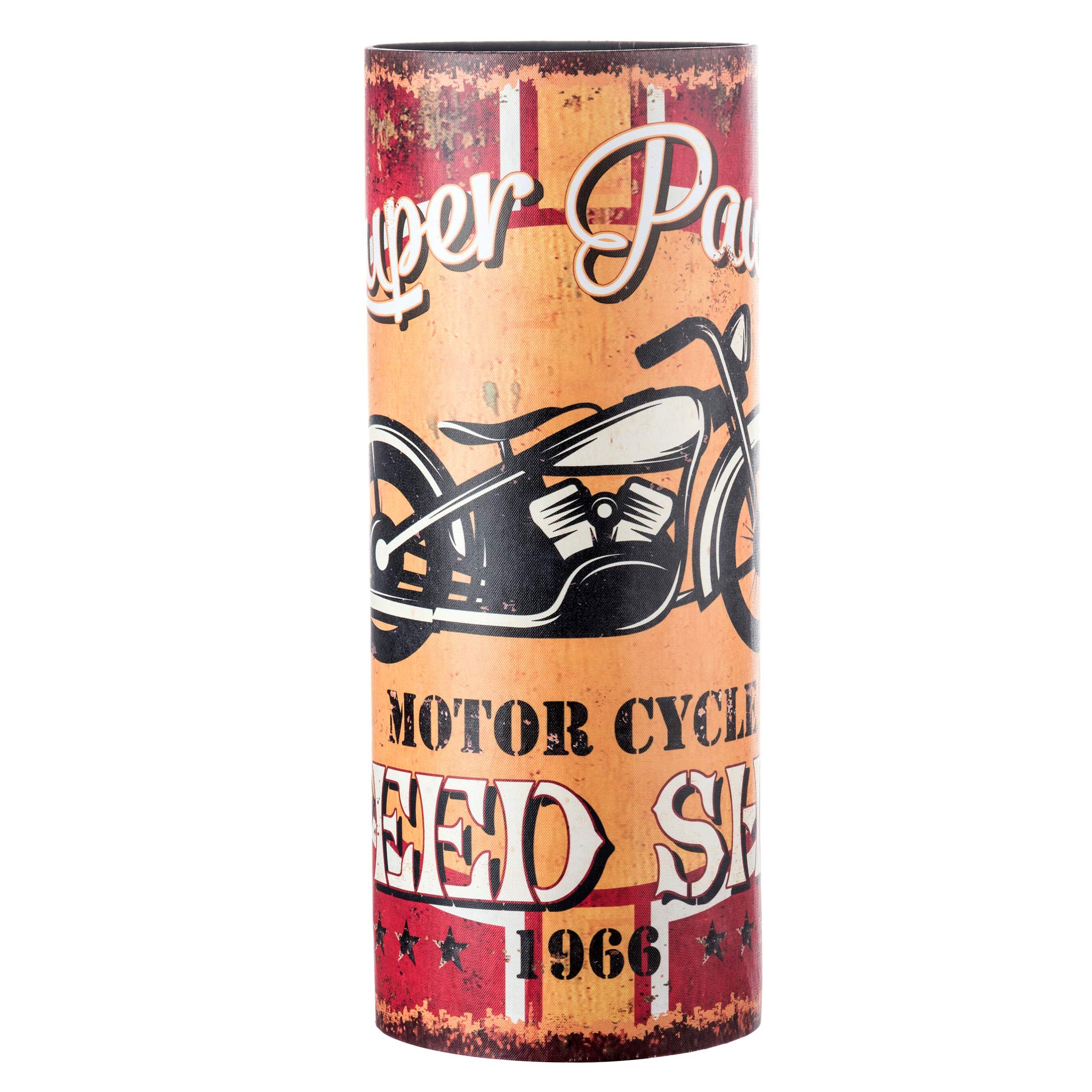 Rebecca Mobili Umbrella Holder Umbrella Rack Mdf Fabric Yellow Motorcycle Urban Entrance Home - 49 x 20 x 20 cm (H x W x D) - Art. RE4832