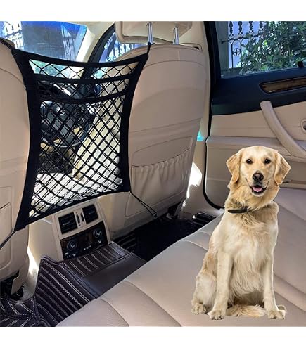 Filet De Séparation Voiture Pour Chien - Grille De Protection Pour SUV Avec 4 Crochets - Anti-Fuite