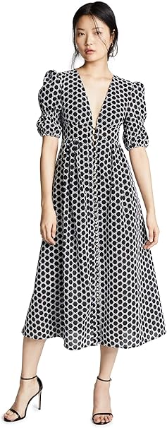 keepsake belong textured spot midi dress