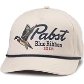 AMERICAN NEEDLE Pabst Blue Ribbon PBR Beer Unisex Adjustable Snapback Baseball Hat