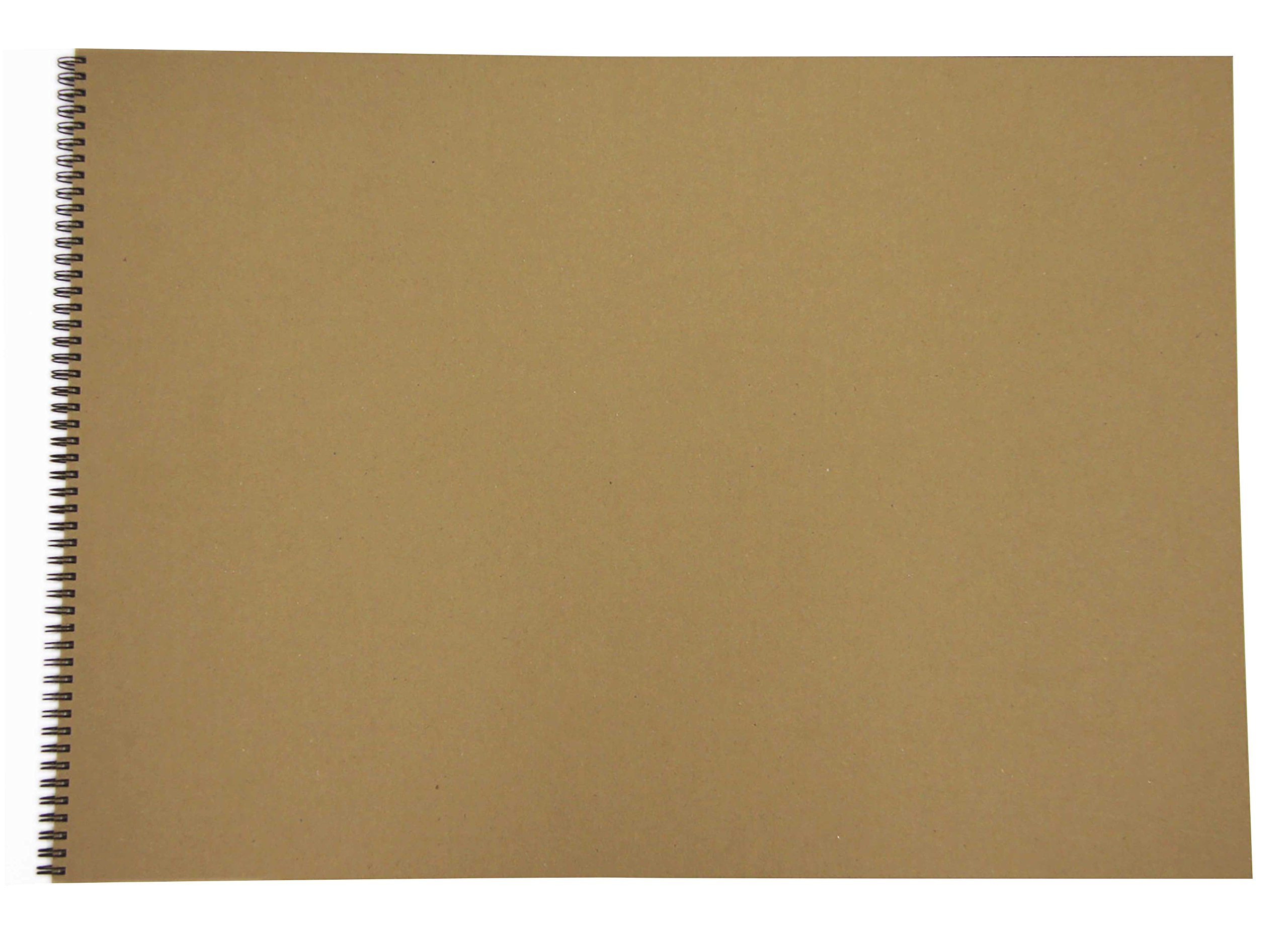 A2 Recycled Sketch Book, 40 Sheets (80 Sides) of 170gsm Recycled Cartridge Paper, Hard Covers