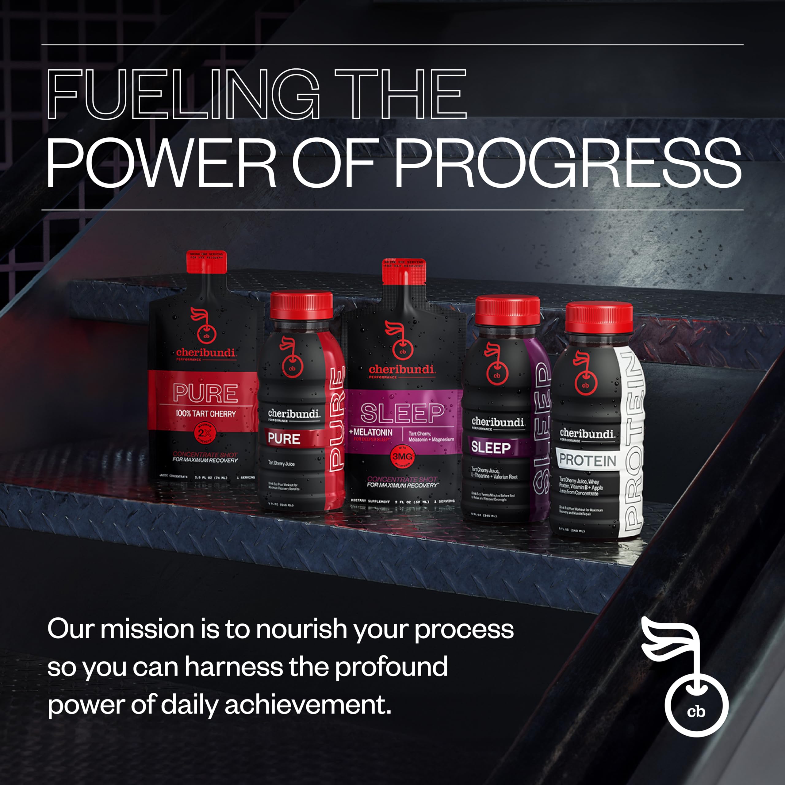 Cheribundi Tart Cherry Juice Sleep | Tart Cherry Juice with L-Theanine & Valerian Root | Athletes Recovery Drink | Promotes Restorative Sleep, Muscle Recovery & Boosts Performance | 8 floz (12 Pack)