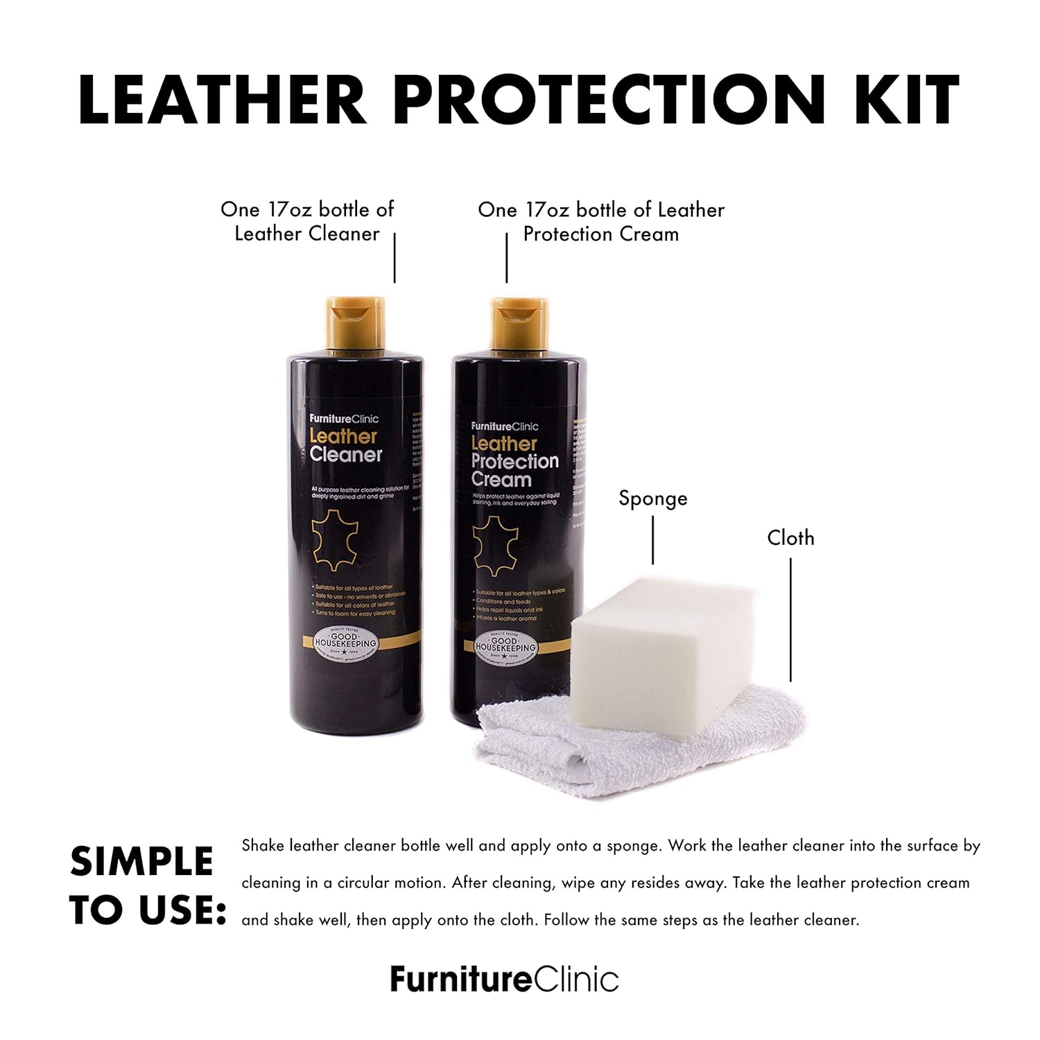 Dfs Natural Leather Sofa Cleaner Care Kit With Cleaning And Protective