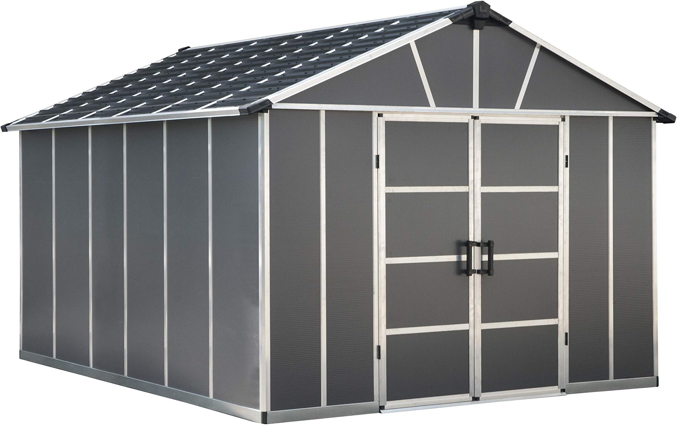 Palram - Canopia | Yukon 11x13 Storage Shed, Gray