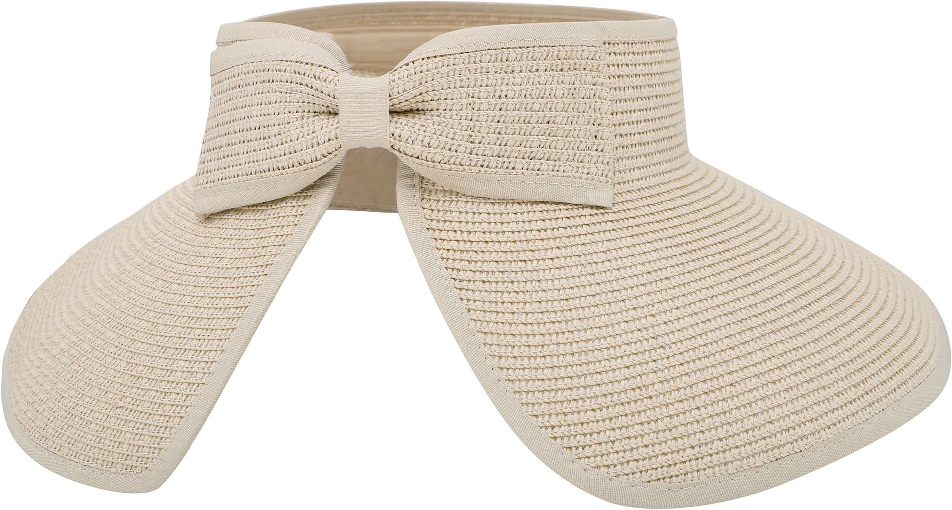 Womens UV Protective Floppy Sun Hat Wide Brim Beach Packable Straw Visor