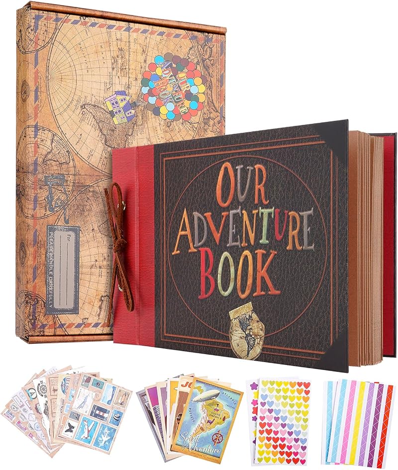 Xiongxiong Adventure Book Scrapbook 11.9x7.6in 80 Pages Hard Cover