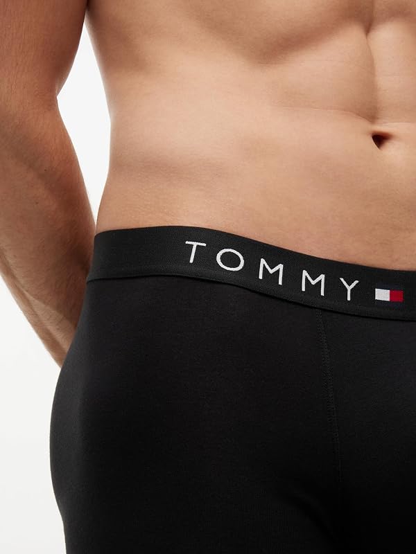 Herren 3er Pack Boxershorts Briefs mit Logobund, Schwarz (Black/Black/Black), S — Foto 4 von 5