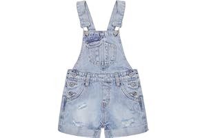 KIDSCOOL SPACE Baby Boy Girl Jean Shorts,Toddler Denim Cute Summer Shortalls