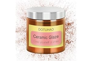 DOTUHAO Ceramic Glaze, Golden Brown Ceramic Underglaze Paint Colors for Clay, 4 Ounces Underglaze for Ceramics and Pottery Painting, Ideal for Art Projects (Golden Brown, 4 oz)